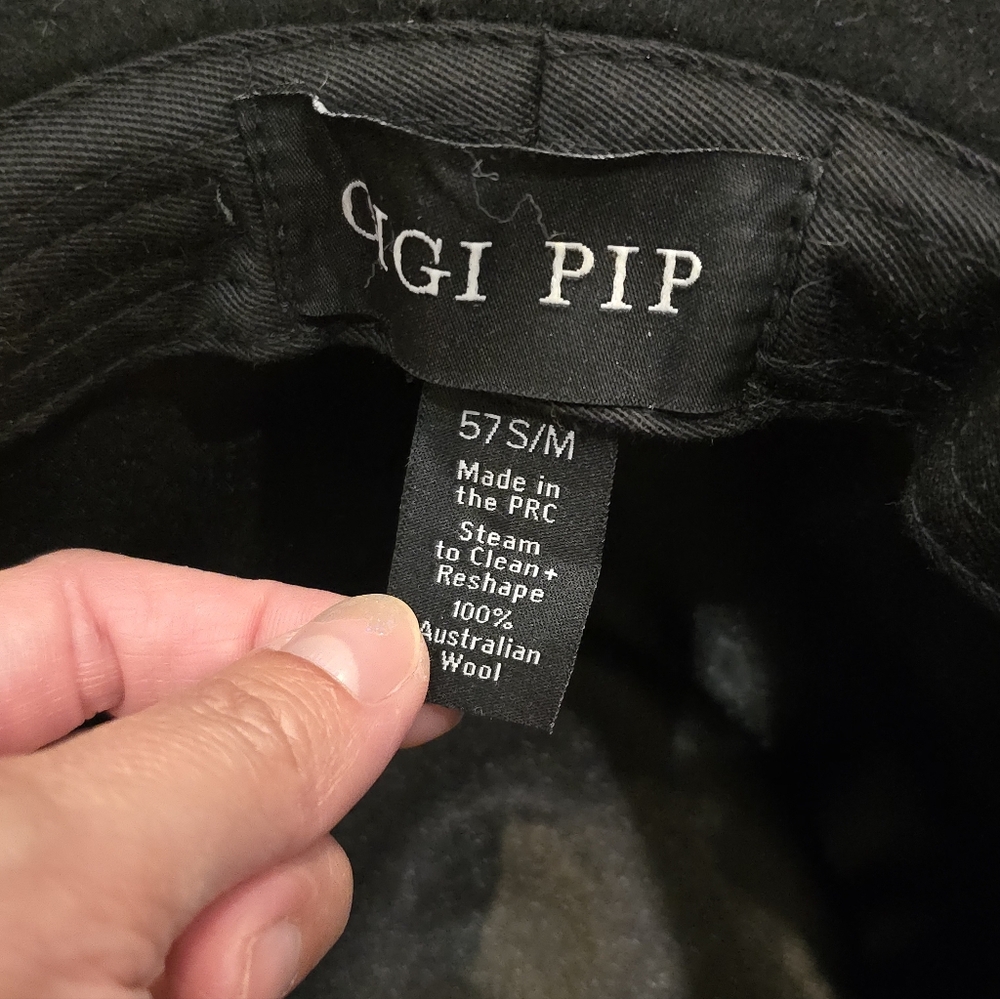 GIGI PIP SCOTTIE WIDE BRIM HAT - Picture 4 of 4